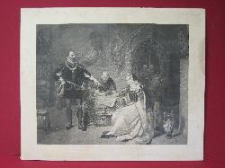 "The Signing of the Death Warrant for Lady Jane Grey"Engraving   2008384-0000   Antique Picture Frames, Ltd.   www.antiquepictureframesltd.com