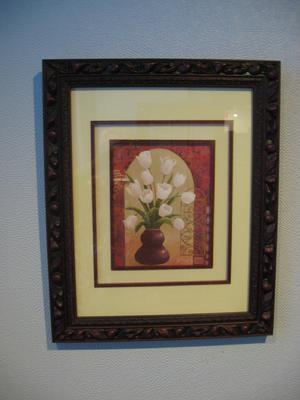 "A Vase of Flowers" A Framed Print From the Orient