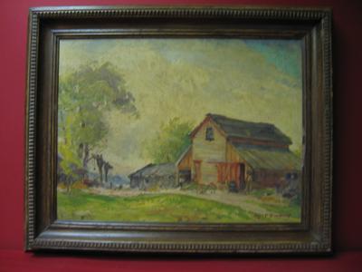 2008475-0000  "An Old Barn"  by Edward Joseph Finley Timmons at Antique Picture Frames, Ltd.